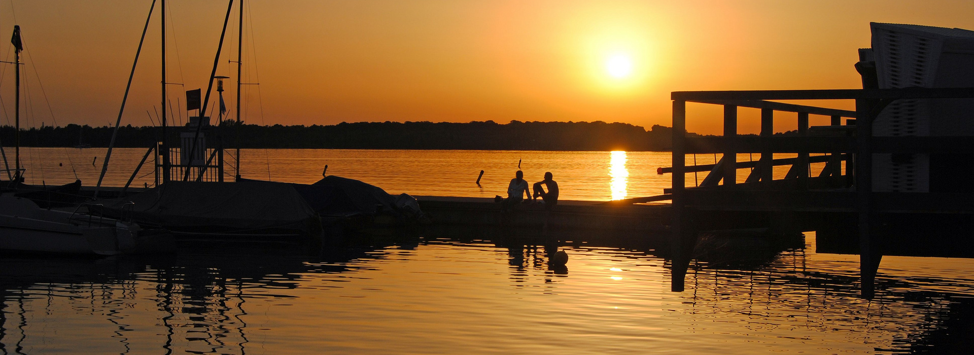 Lake Cospude during sunset