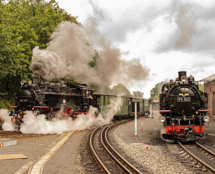 Die Zittauer Schmalspurbahn ist täglich unterwegs.